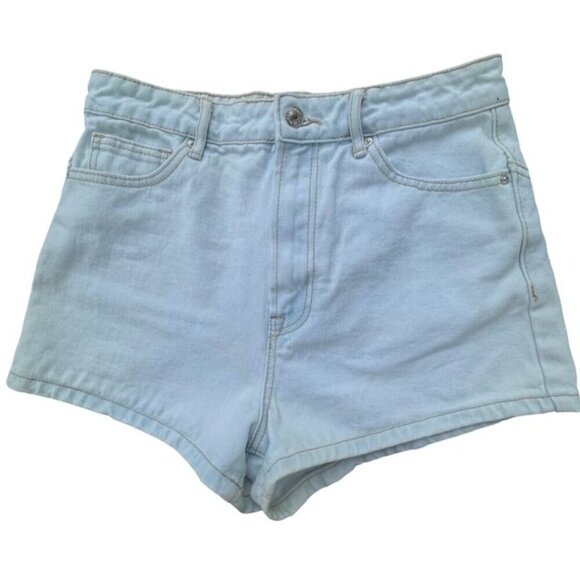 FOREVER 21 High-Rise Star Embroidered Denim Jean Shorts - Size 26 - Picture 2 of 4